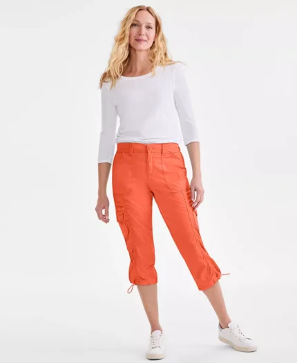 Women's Cargo Capri Pants, Regular & Petite, Created for Macy's